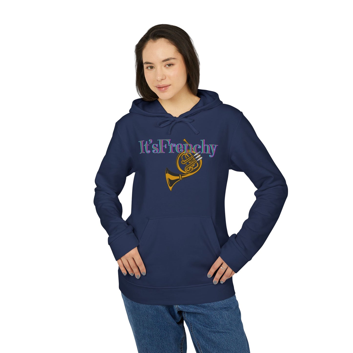 "French Horn" Adidas Unisex Fleece Hoodie