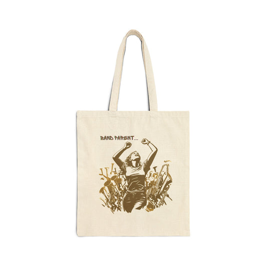 "Band Parent" Cotton Canvas Tote Bag