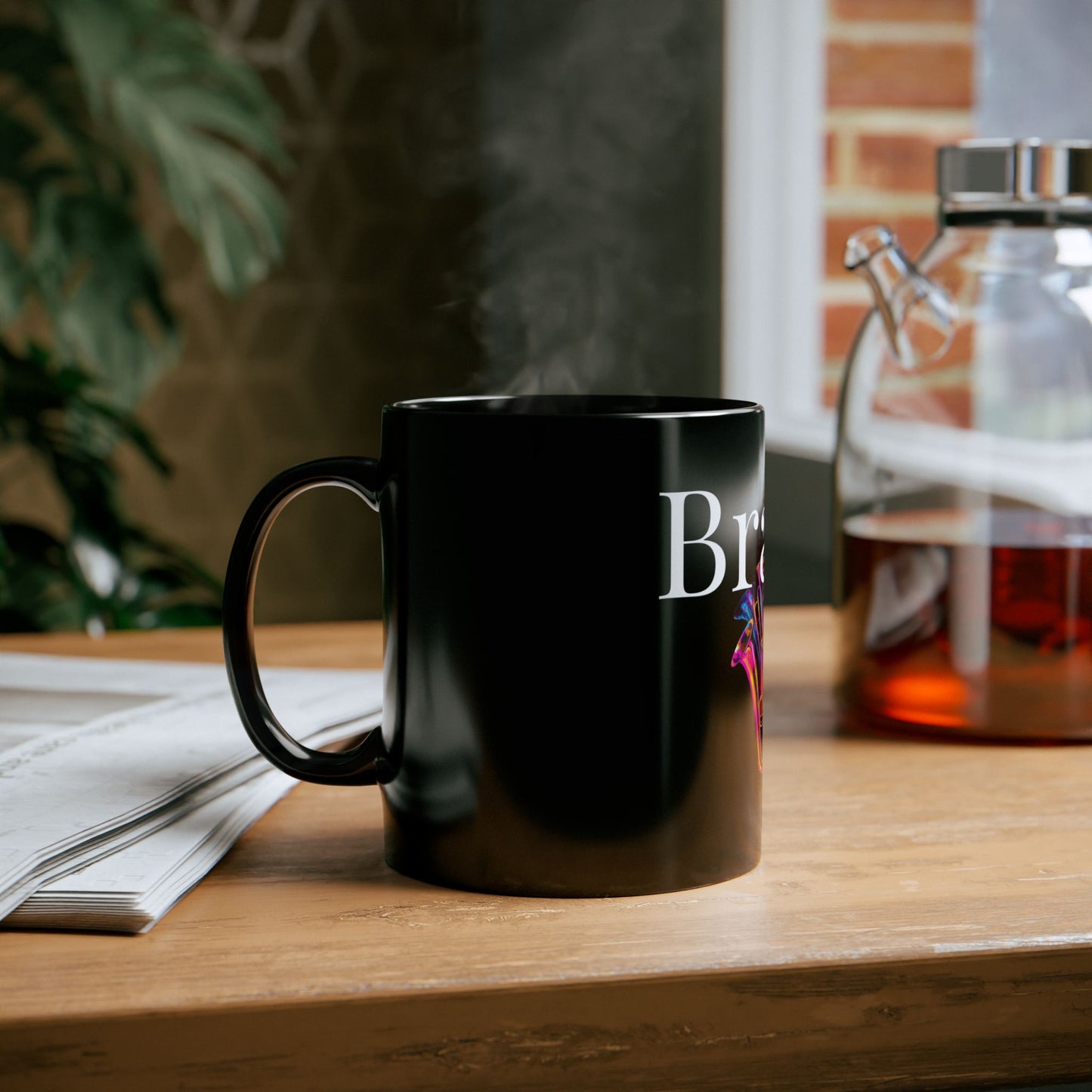 "Brassy" Black Mug (11oz, 15oz)