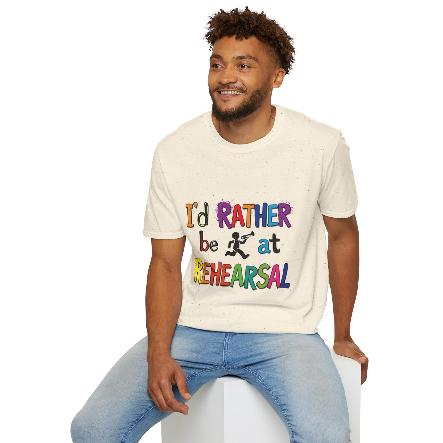 Colorful "I'd Rather Be at Rehearsal" T-Shirt