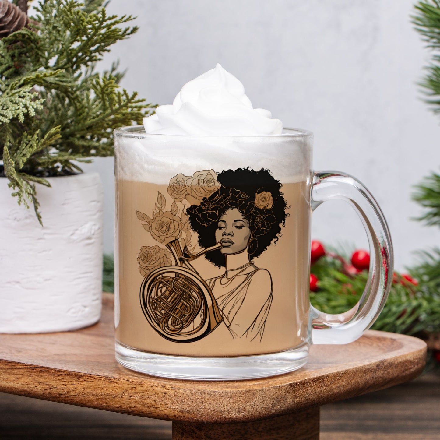 "Ladies Of Brass" Mug Glass