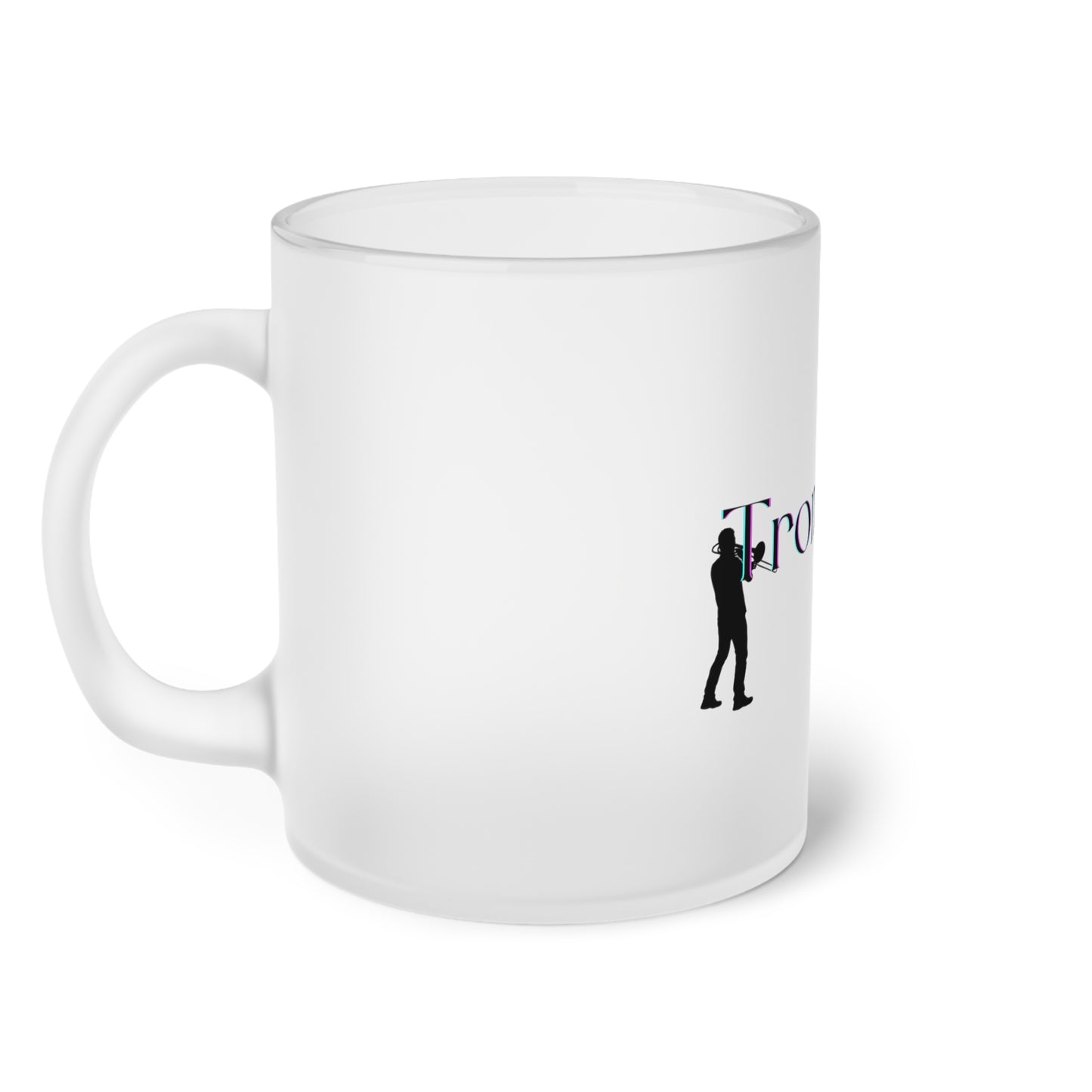 Trombone Frosted Glass Mug