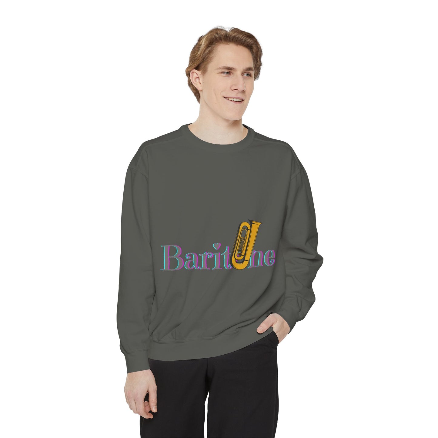 "Baritone" Unisex Garment-Dyed Sweatshirt