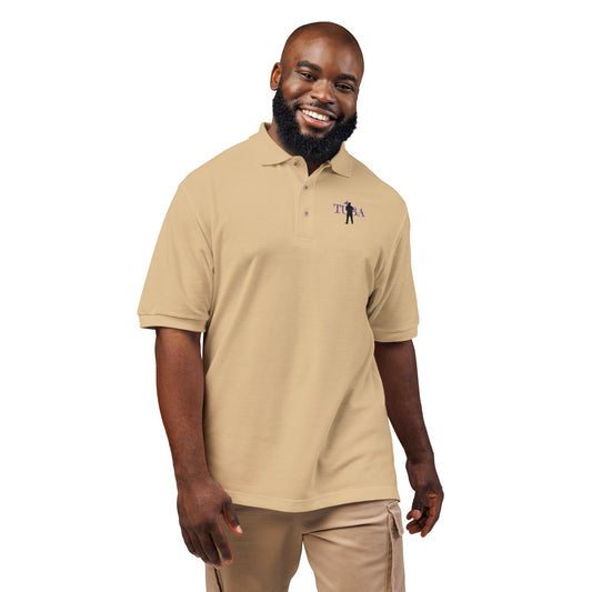 "Tuba" Embroidered Unisex Casual Polo Shirt
