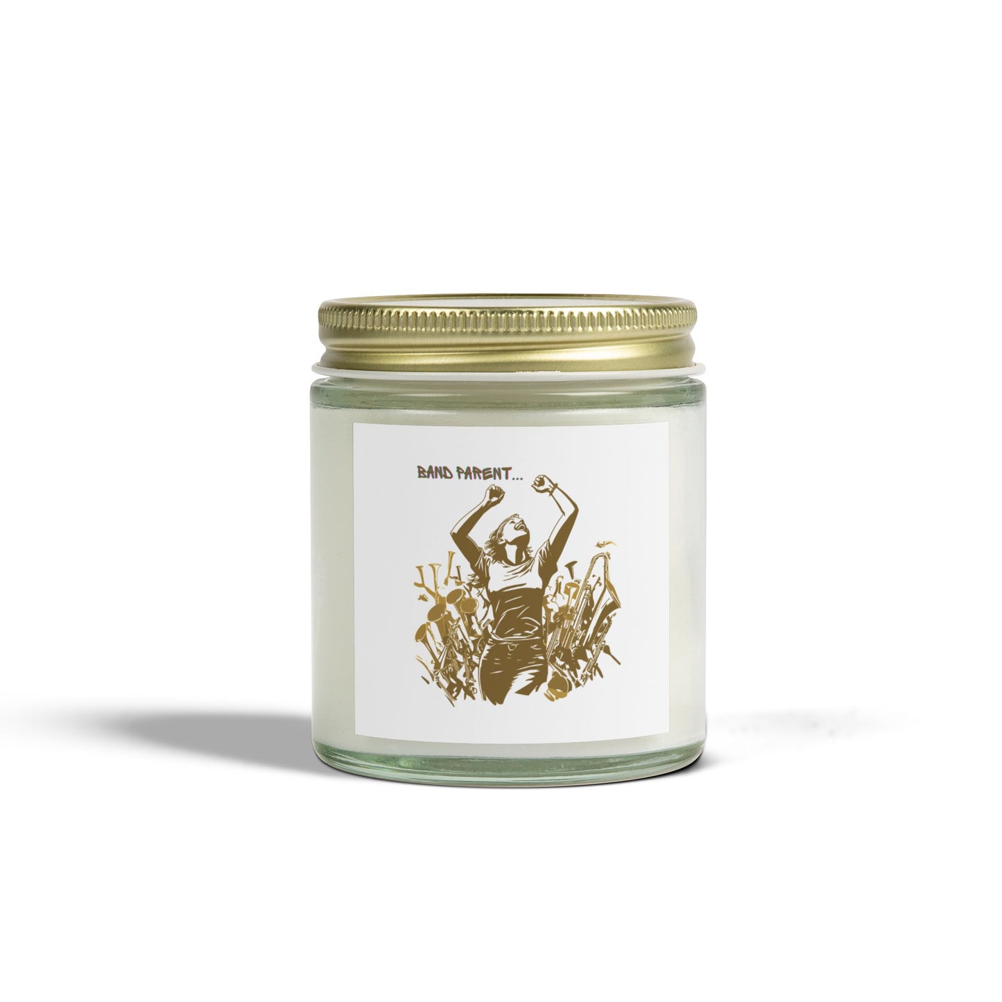 "Band Parent" Scented Candles, Coconut Apricot Wax (4oz, 9oz)