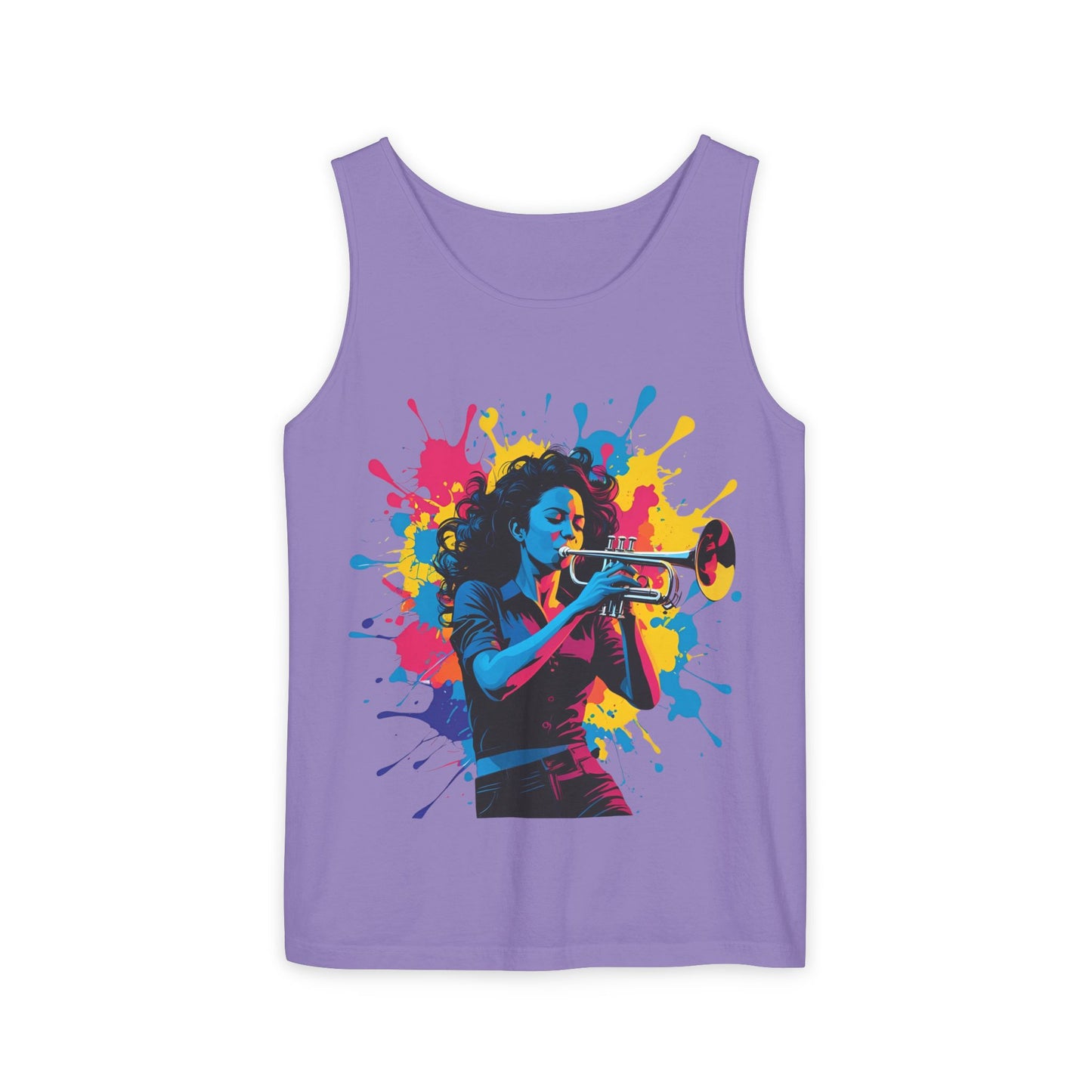 Vibrant Trumpet Musician  Tank Top