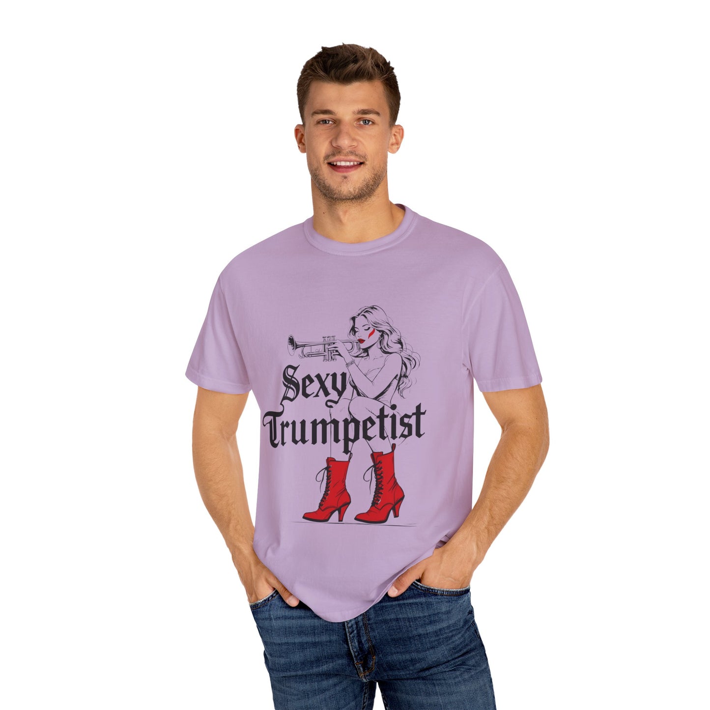 "Sexy Trumpetist"  Unisex Garment-Dyed T-shirt