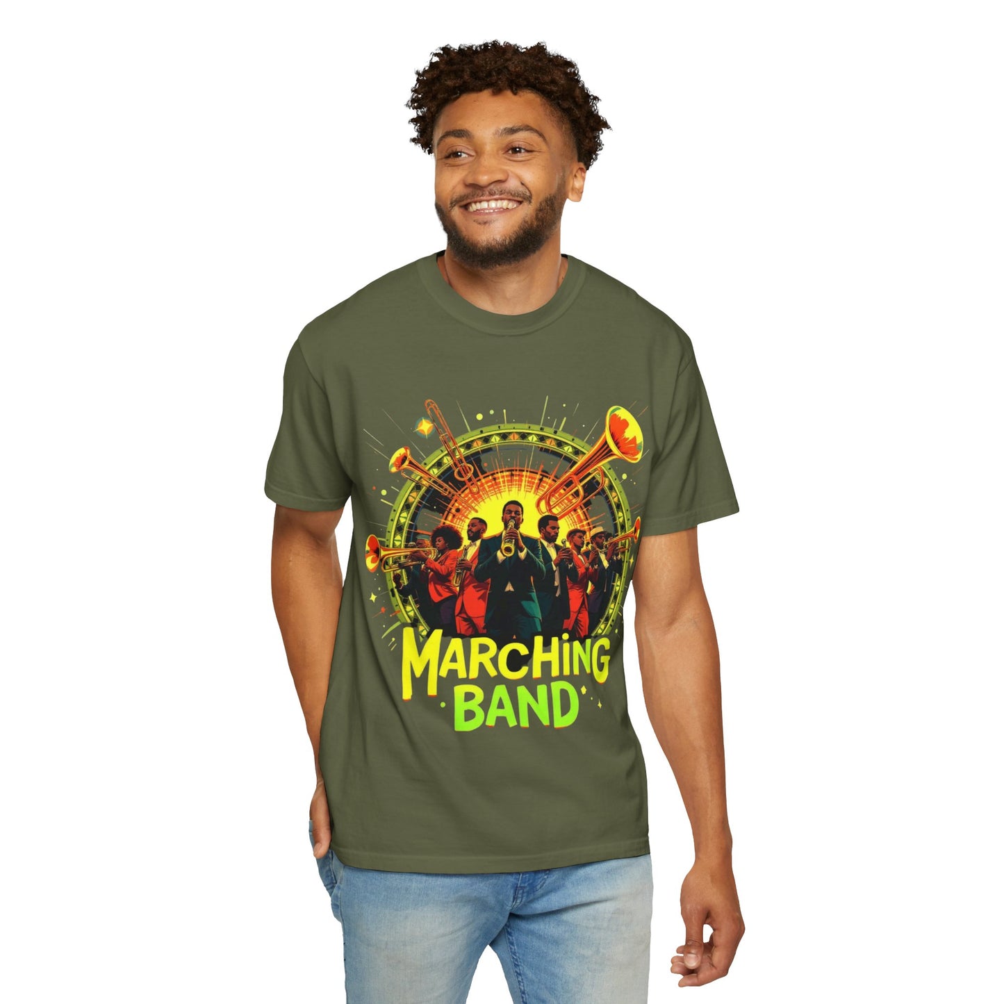 "Marching Band" Unisex Garment Dyed  T-Shirt