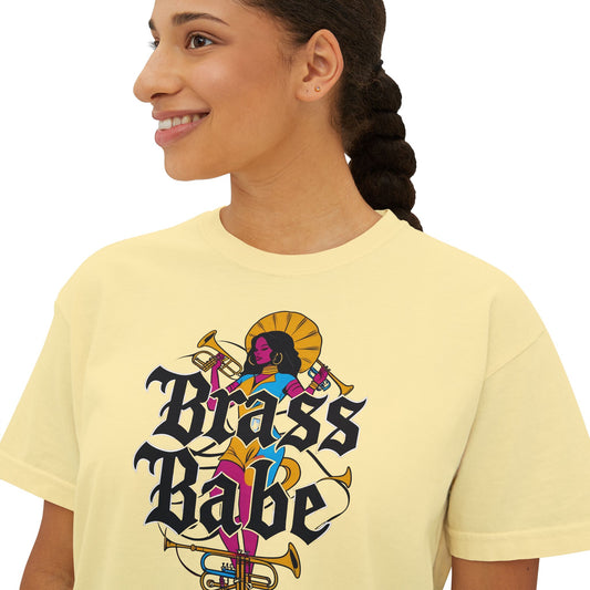 "Brass Babe" Women's Boxy Tee