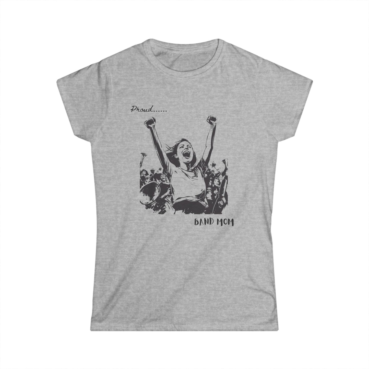 "Band Mom" Women's Soft-style Tee