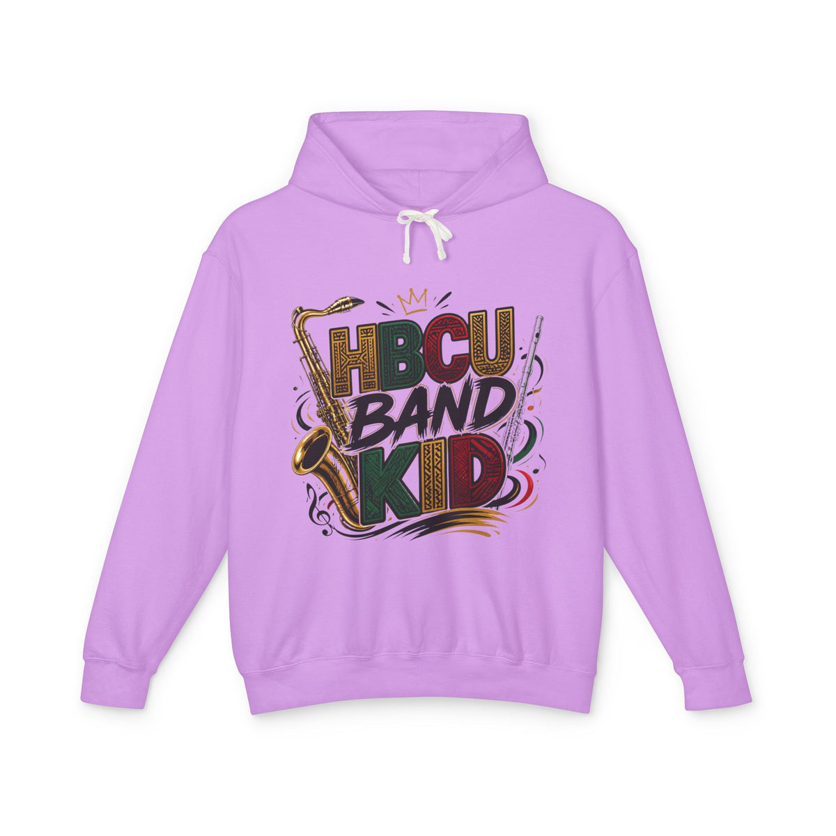 "HBCU Band Kid" Unisex Lightweight Hooded Sweatshirt