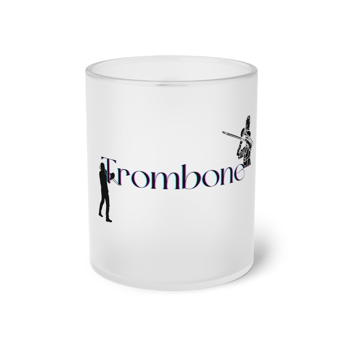 Trombone Frosted Glass Mug