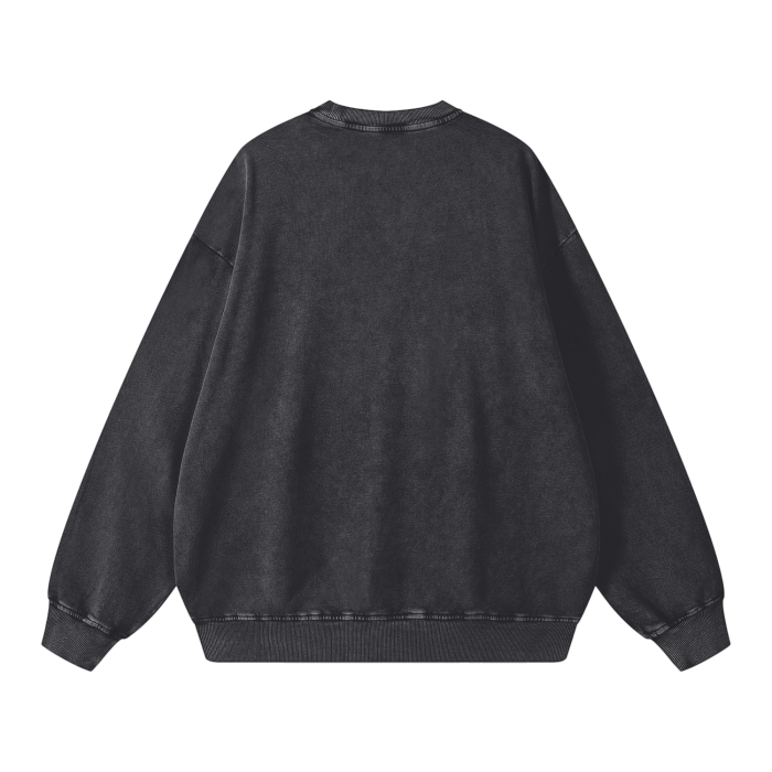 "Trumpet" Unisex Acid Wash Oversize Sweatshirt