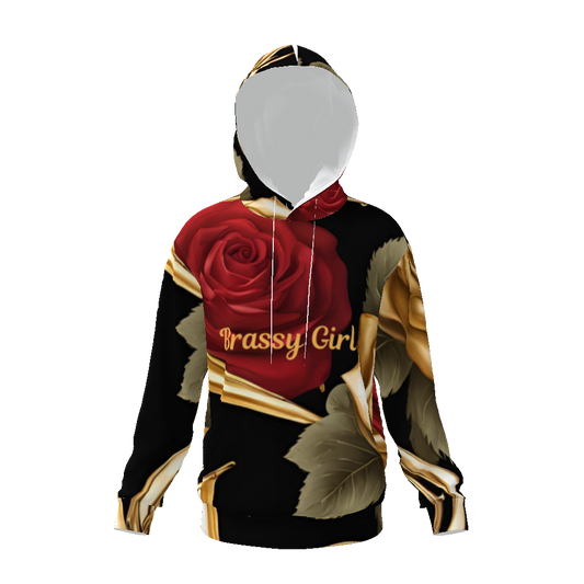 "Brassy Girl" Unisex All-Over Print Unisex Basic Hoodie